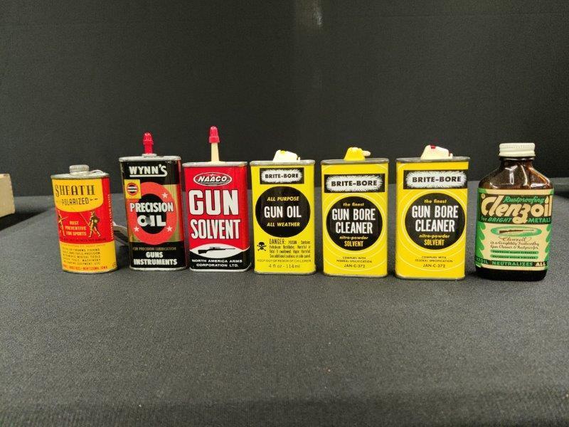 Lot of 7 Gun Oil Oilers: includes a rare Sheath oiler, all are great condition.