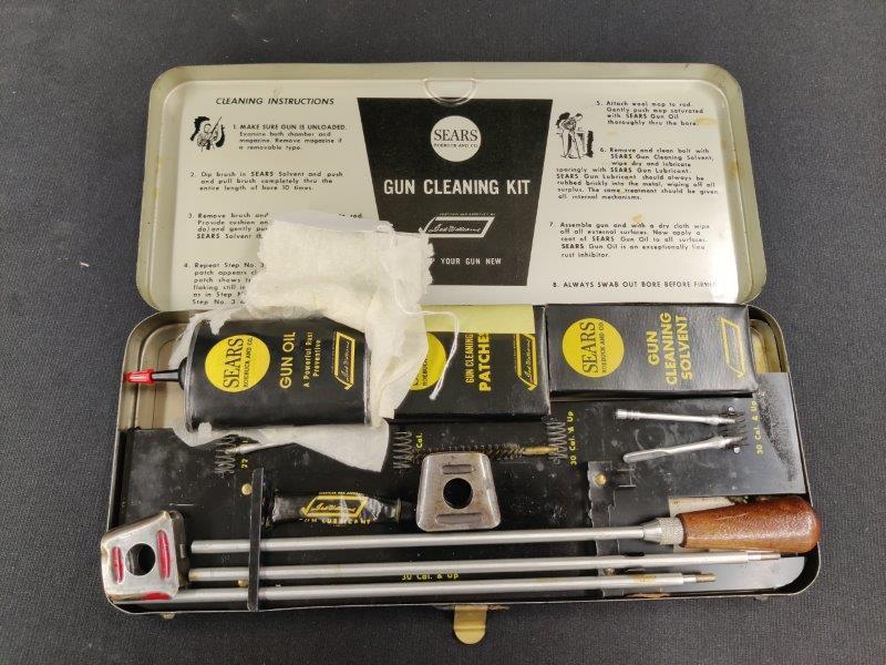 Sears and Roebuck Gun Cleaning Kit: With paper label 3 oz. oiler