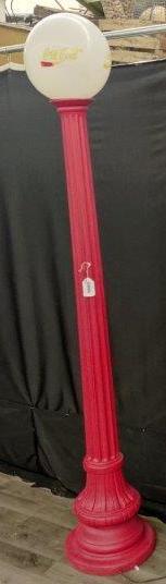 Coca-Cola Light Pole: Fiberglass pole with plastic topper