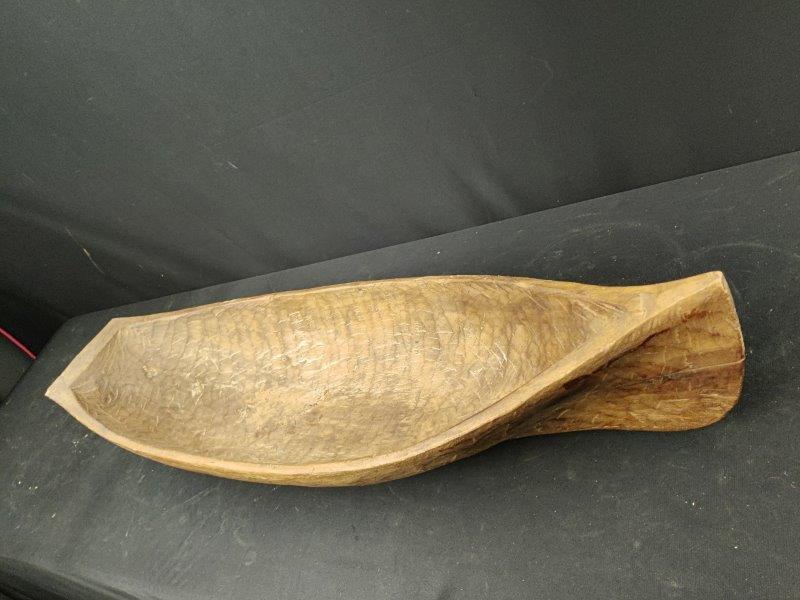 Hand Carved Canoe (1 of 2)