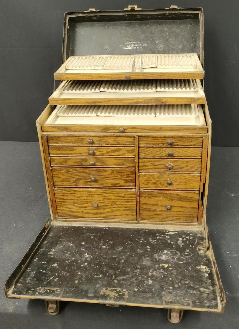 Awesome Traveling Dentist Cabinet: 13 drawer, 15.5 x 9.5 x 14
