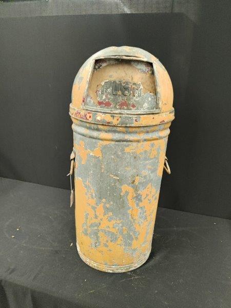 Industrial Metal Trash Can (1 of 4)