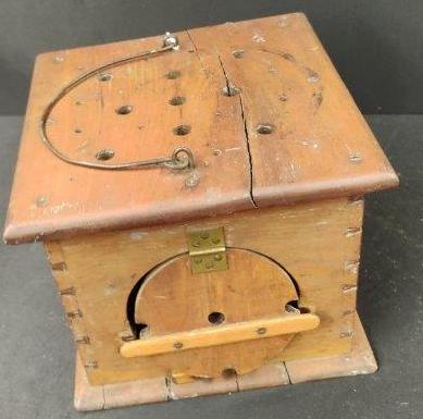 Tin-Lined Wooden Buggy Heater (1 of 6)