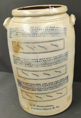 Very Rare Decorated A.P. Donaghho 20 Gallon Crock (1 of 12)