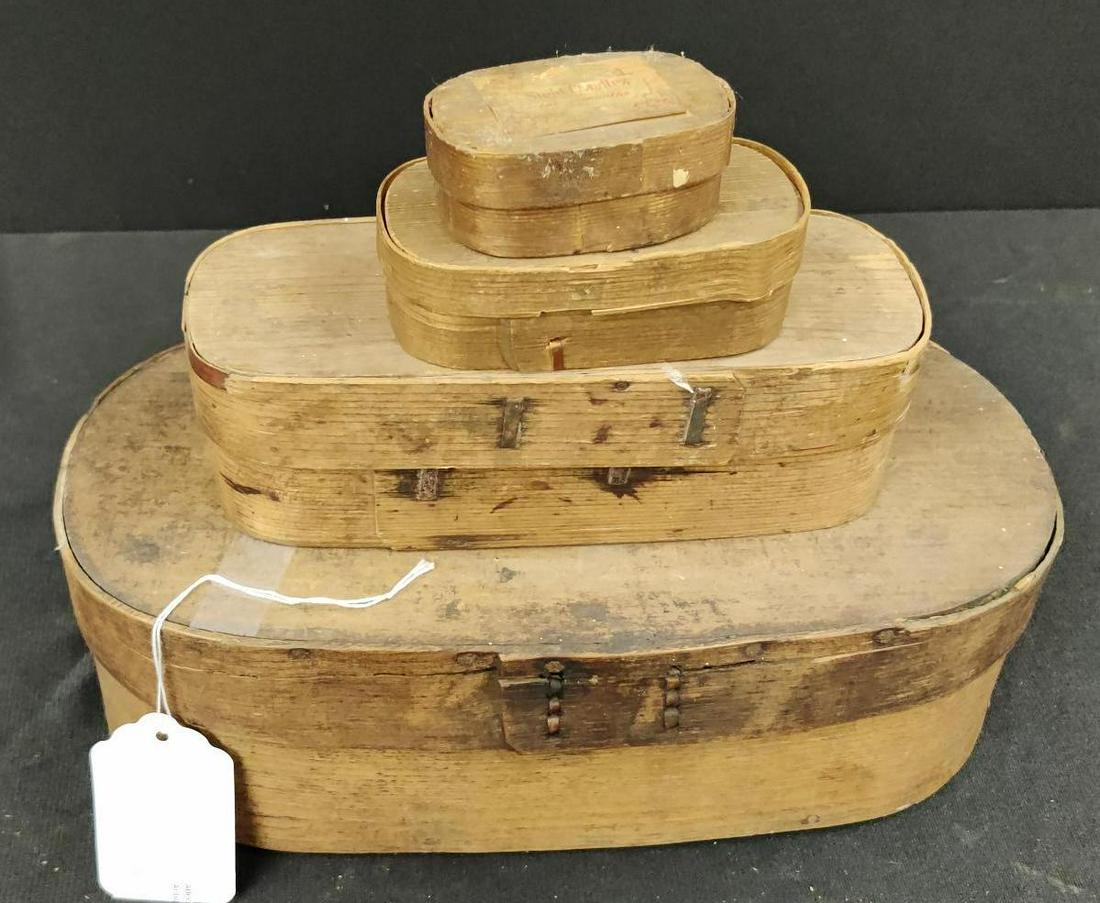Set of 4 Pantry Boxes: Set measures from 3 inches to 12.5 inches