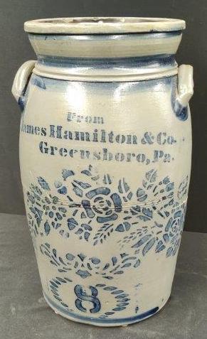 James Hamilton Rose Decorated Crock (1 of 12)