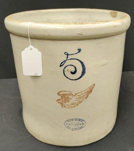 5 Gallon Red Wing Crock (1 of 6)