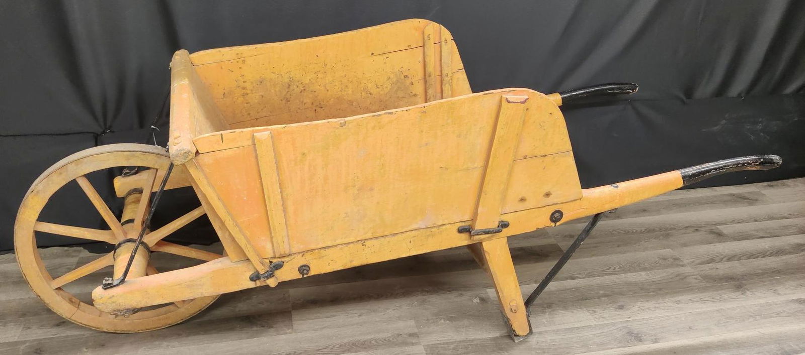 Primitive Painted Wheel Barrow (1 of 5)