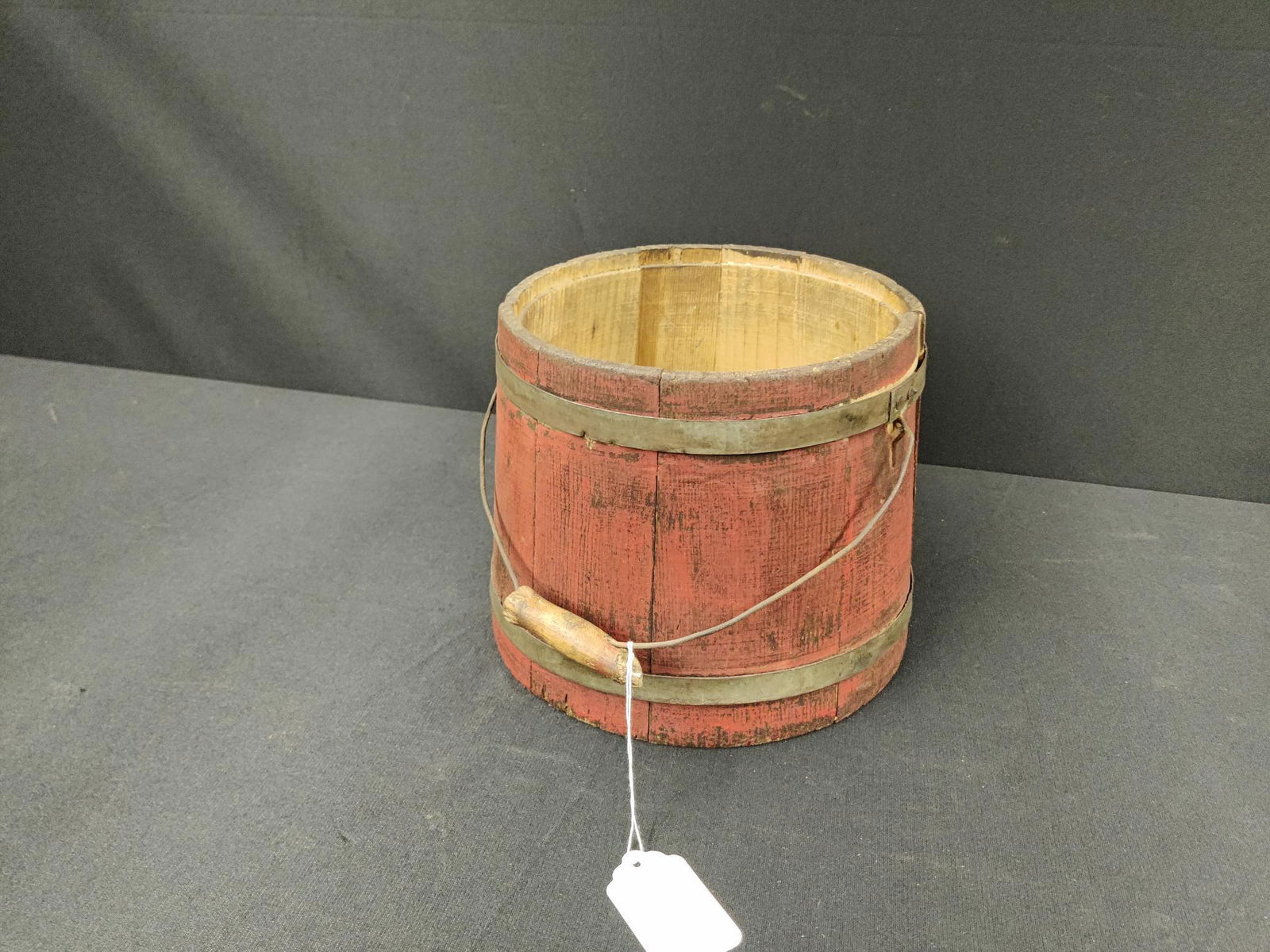 Red Painted Bucket (1 of 2)