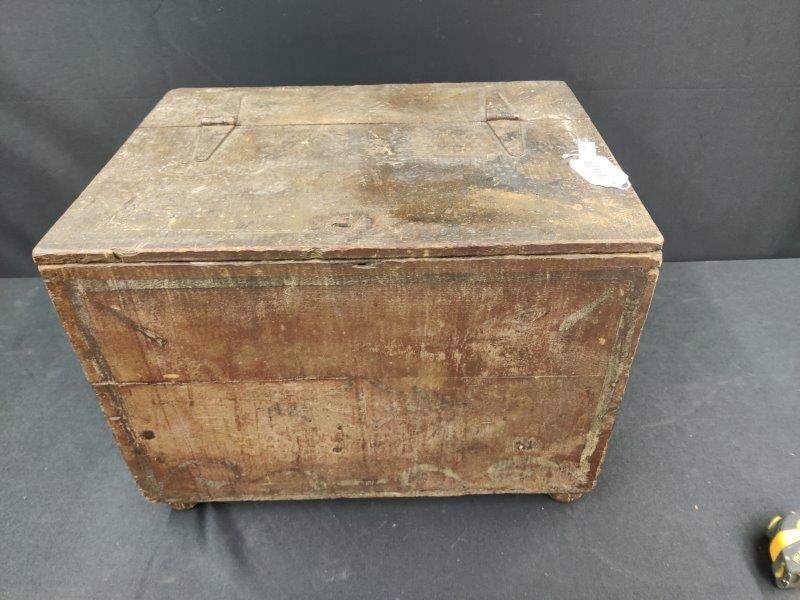 Primitive Painted Storage Chest (1 of 4)