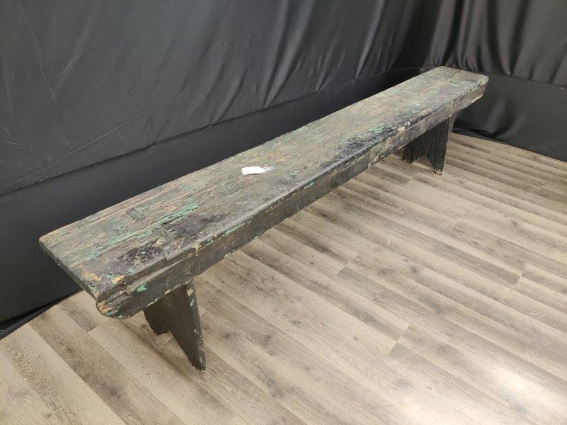 Green Painted Church Bench (1 of 4)