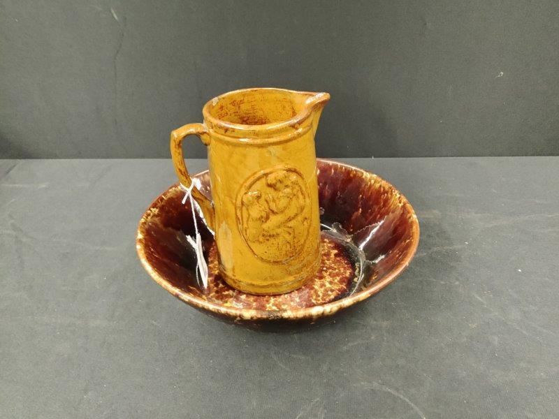 2 Piece Stoneware Lot (1 of 3)