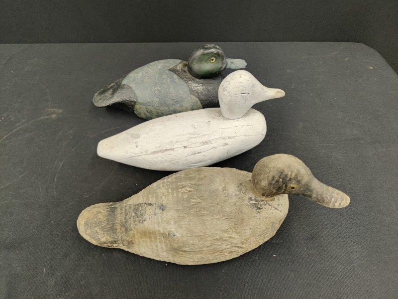 3 Wooden duck decoys (1 of 3)