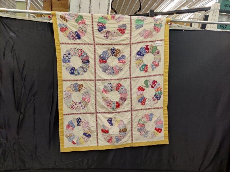 Early handmade crib quilt (1 of 4)
