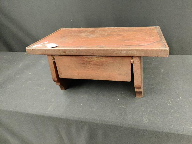 Primitive 1 drawer tabletop student desk (1 of 3)
