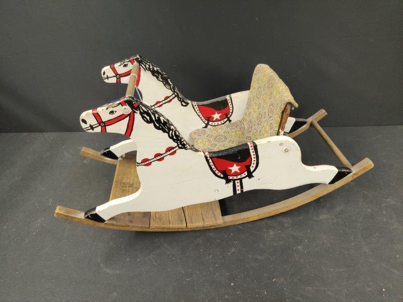 Early wooden child's horse rocker toy (1 of 3)