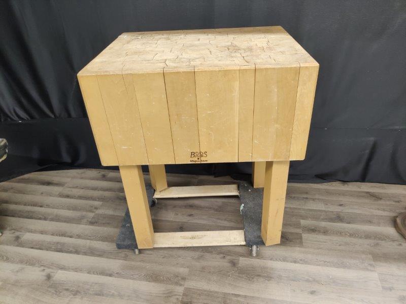 Heavy Butcher Block Table (1 of 5)