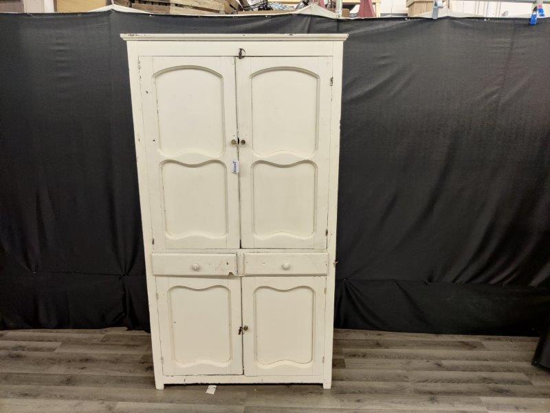 Painted flat wall cabinet (1 of 6)