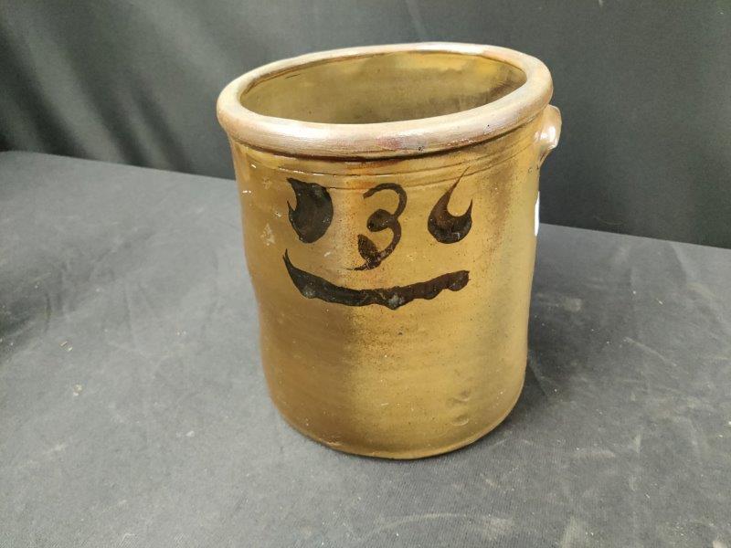 3 gallon decorated stoneware jar (1 of 5)