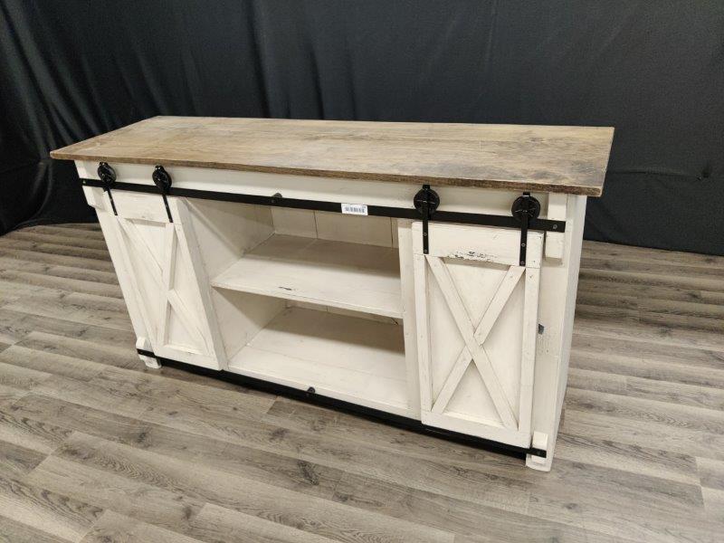 Farmhouse Pine entertainment center (1 of 4)
