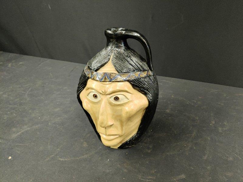 1989 Melvin Crocker Native American face jug (1 of 4)