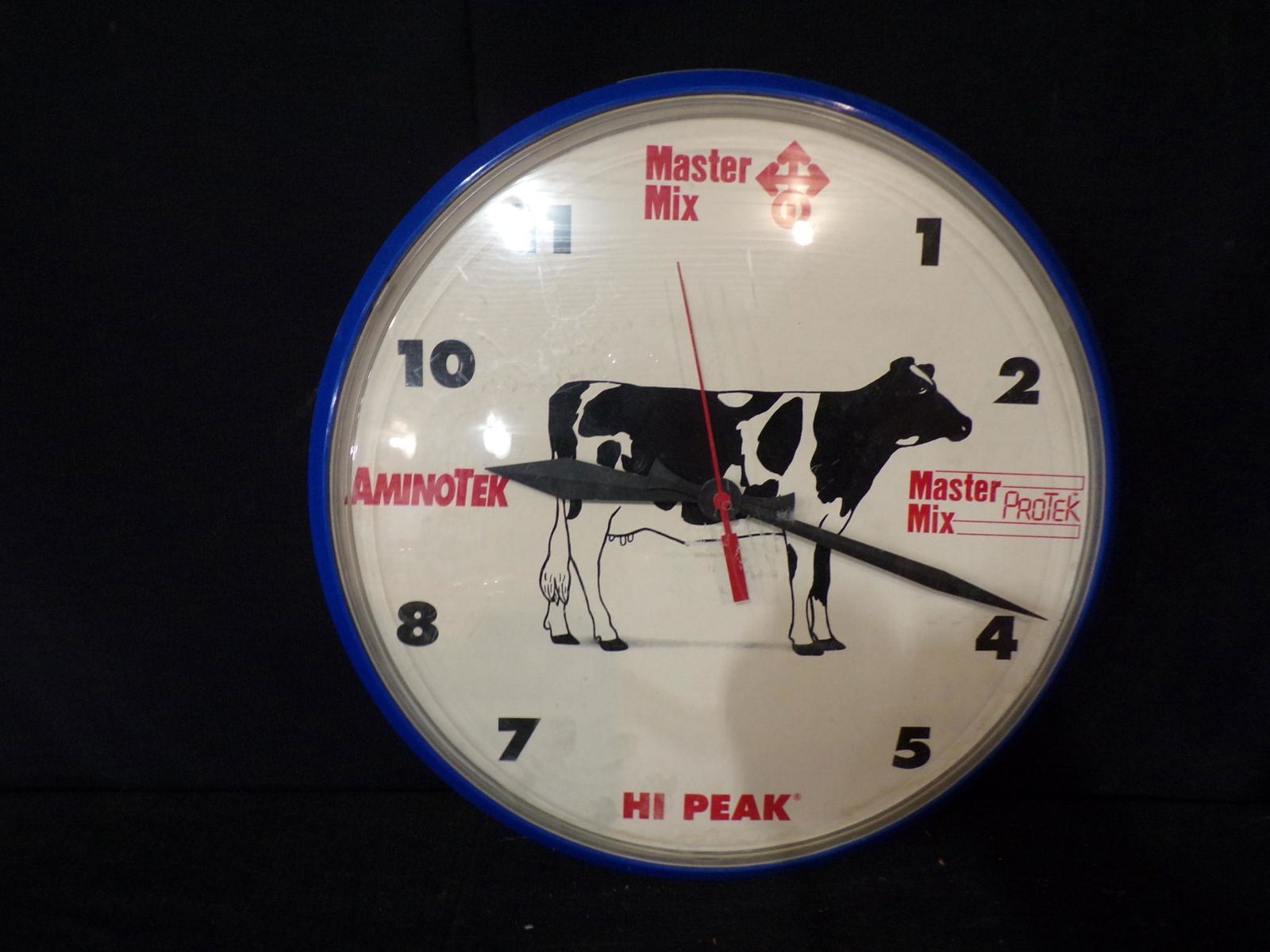 MASTER MIX HI PEAK AMINOTEK ADVERTISING BATTERY OP CLOCK (1 of 4)