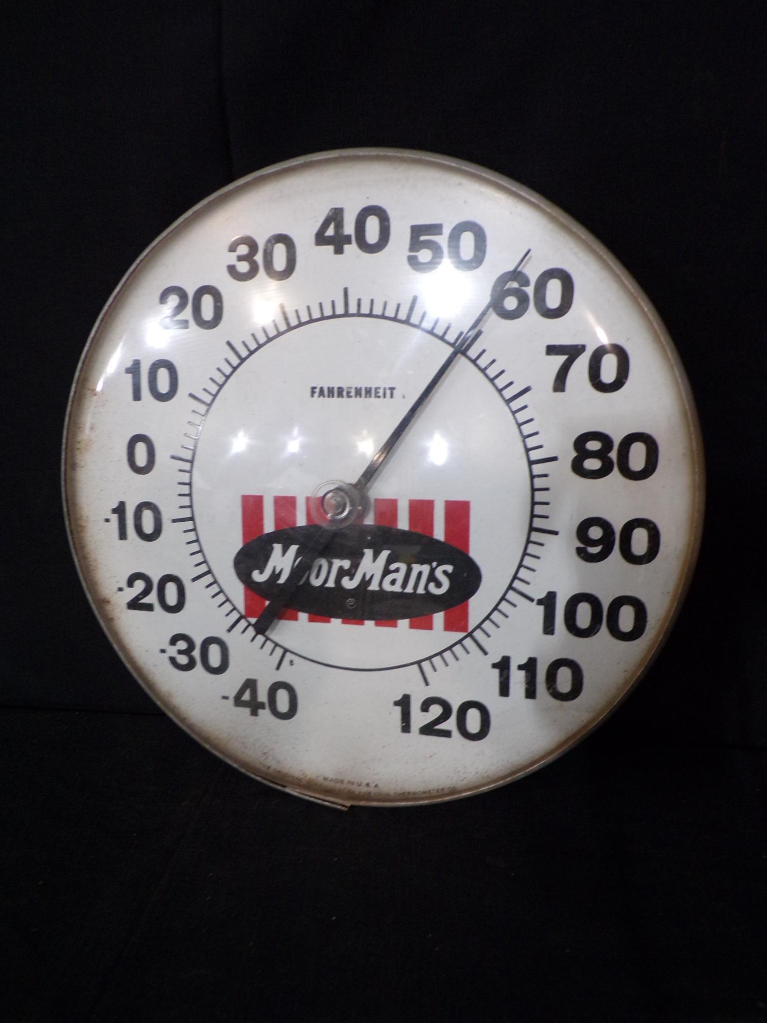 MOORMAN'S ADVERTISING THERMOMETER (1 of 4)