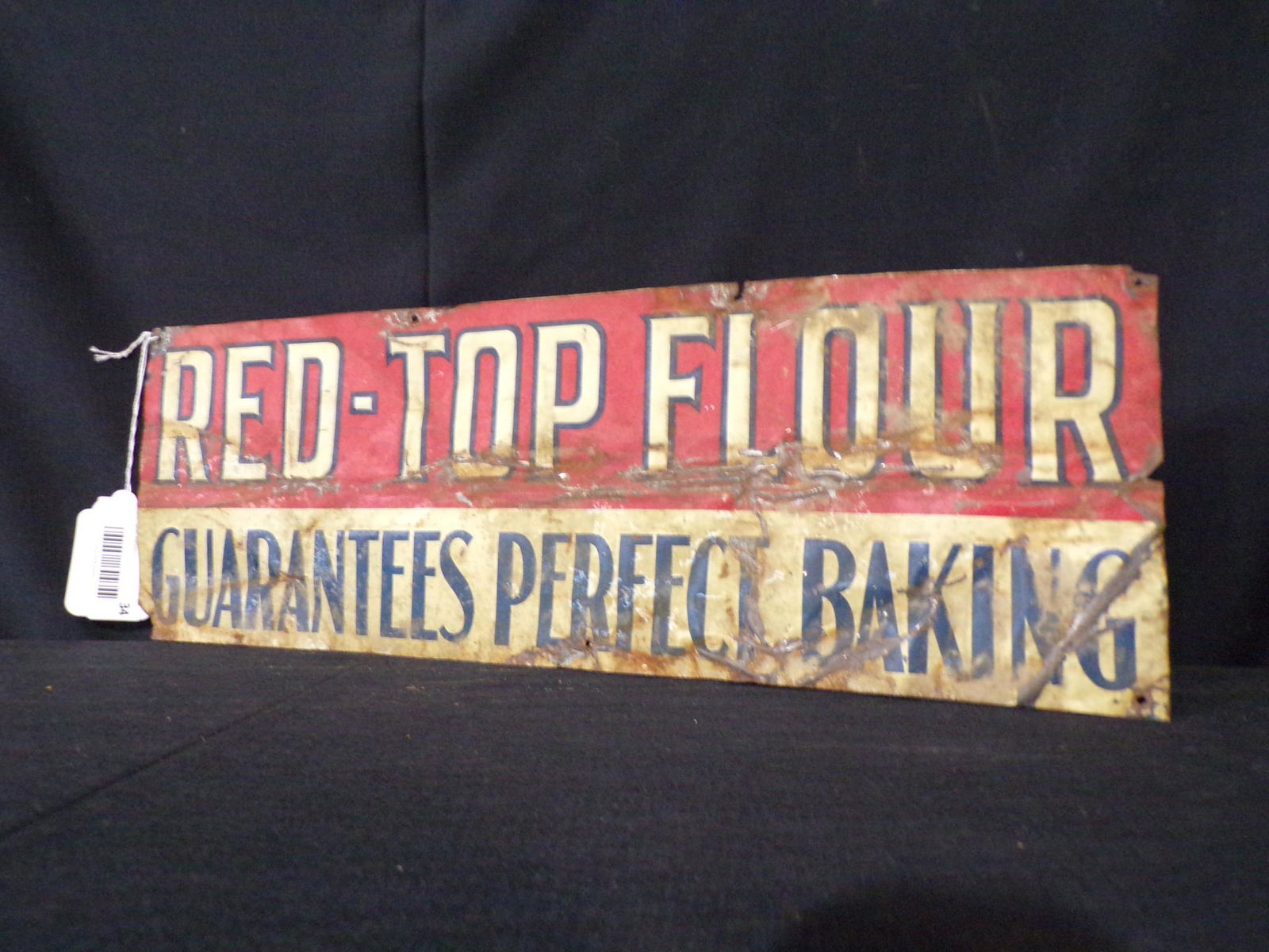SS TIN RED TOP FLOUR SIGN (1 of 7)