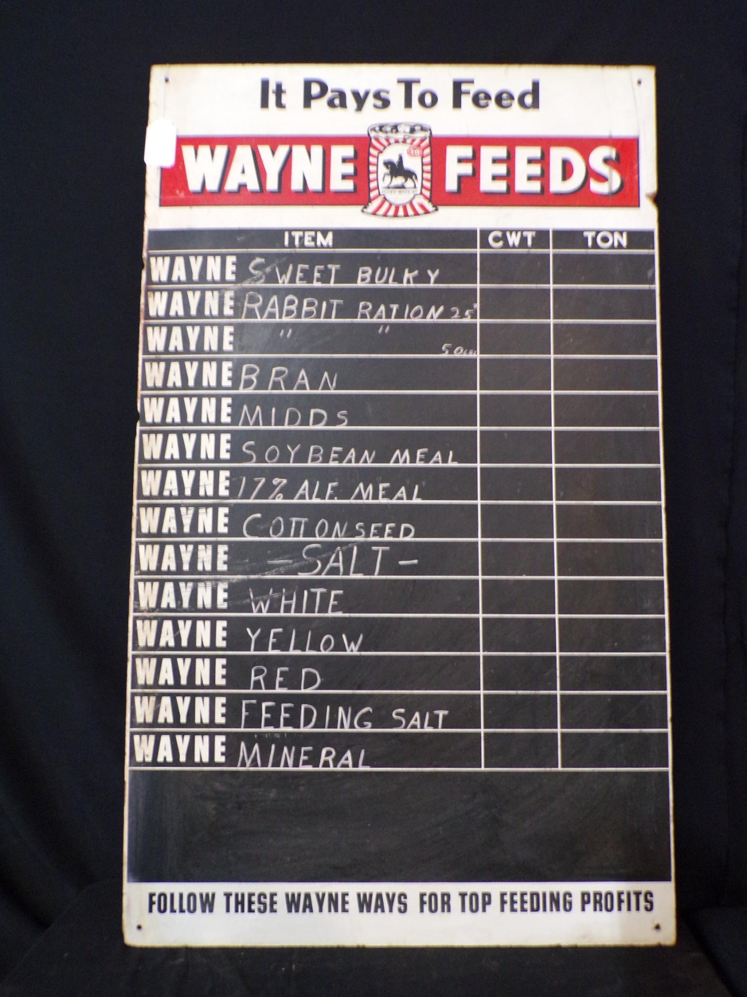 Wayne Feeds Price Board (1 of 5)