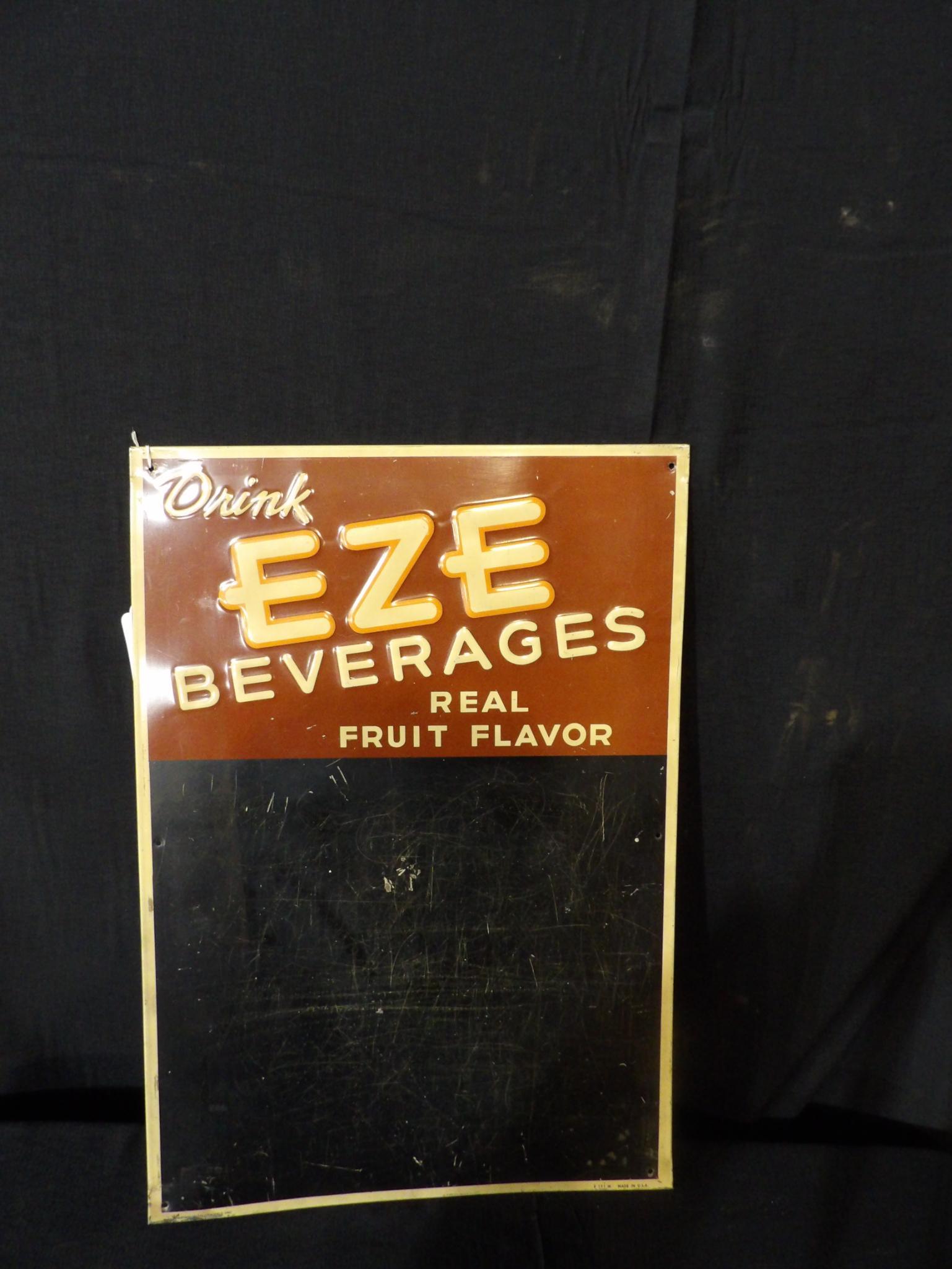 Eze Beverages metal menu sign (1 of 4)