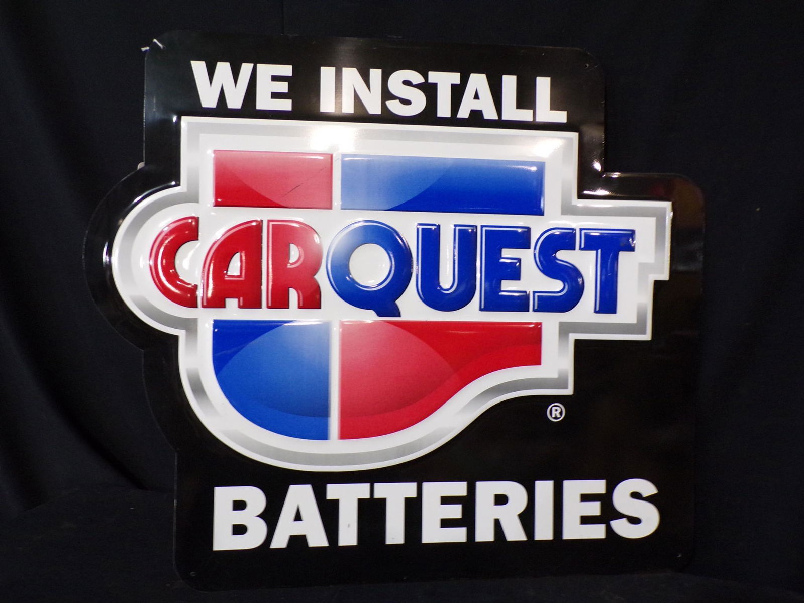 SS TIN CARQUEST EMBOSSED SIGN (1 of 4)