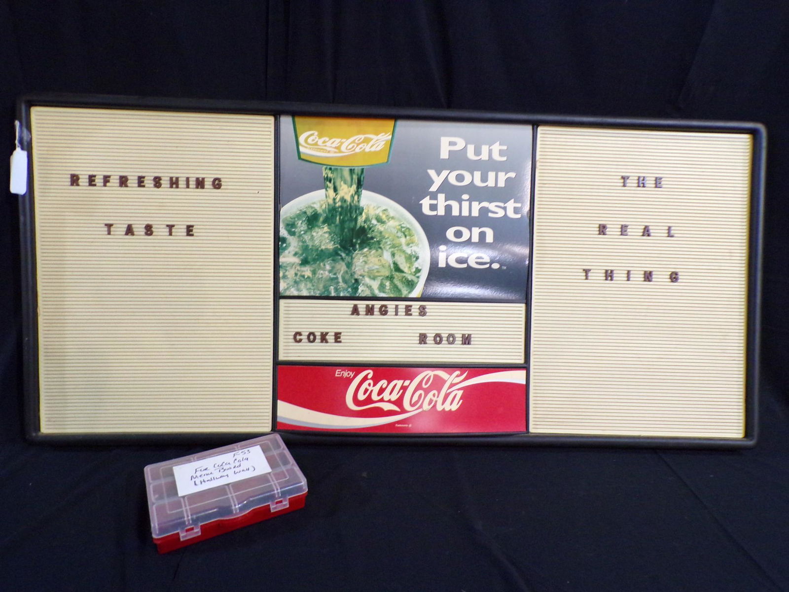 COCA-COLA MENU BOARD W/ LETTERS (1 of 9)