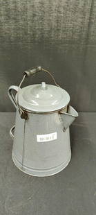 Granite Double Handled Coffee Pot: 12" H