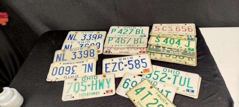 Ohio License Plates 70's and Newer: .