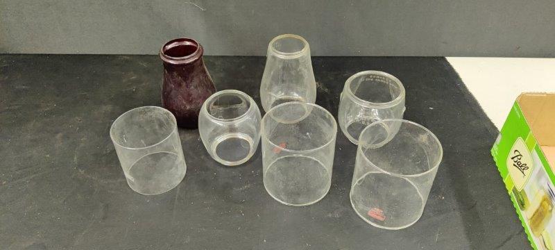 Lot of 7 Misc. Lantern Globes (1 of 4)