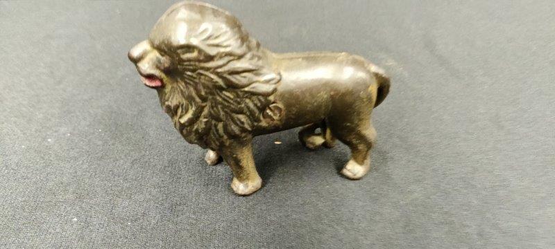 Early Cast Iron Lion Bank (1 of 4)