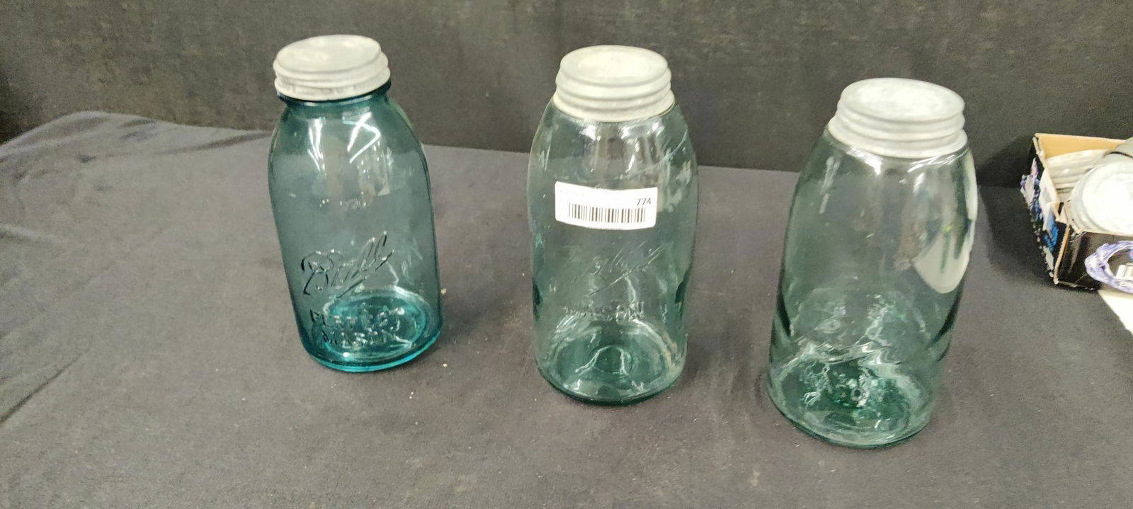 Lot of 3 - 1 1/2 Quart Ball Jars: .