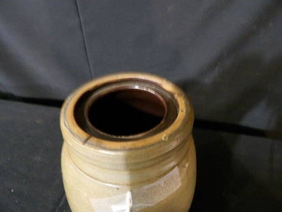 A.P. Donaghho canner jar: Minor flake on rim otherwise in great condition! 8 in tall.