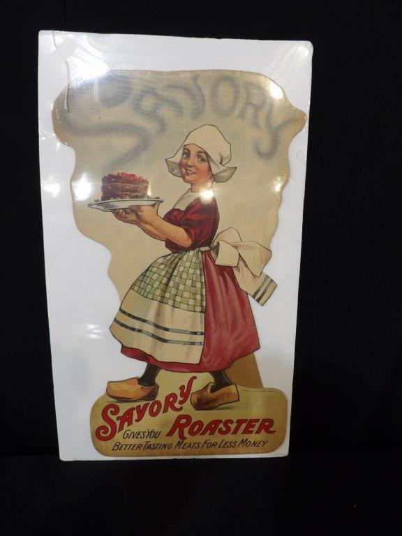 Savory Roaster cardboard easel back sign (1 of 5)