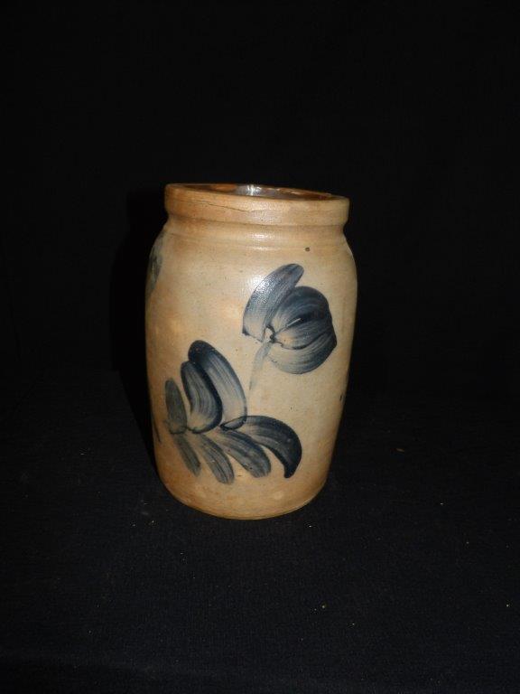 Decorated 1 gallon stoneware jar (1 of 6)
