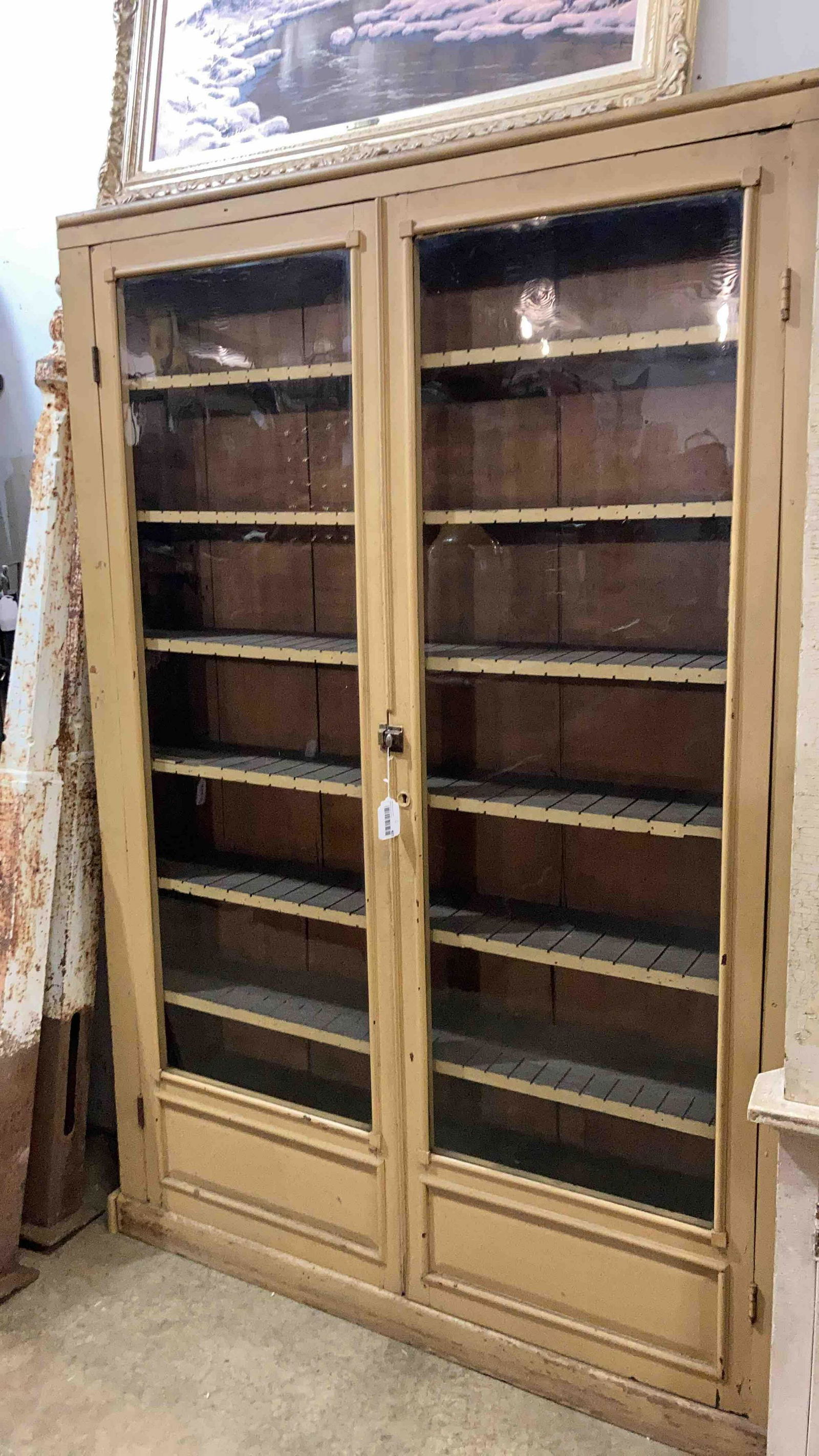 Early primitive painted postal cabinet (1 of 4)