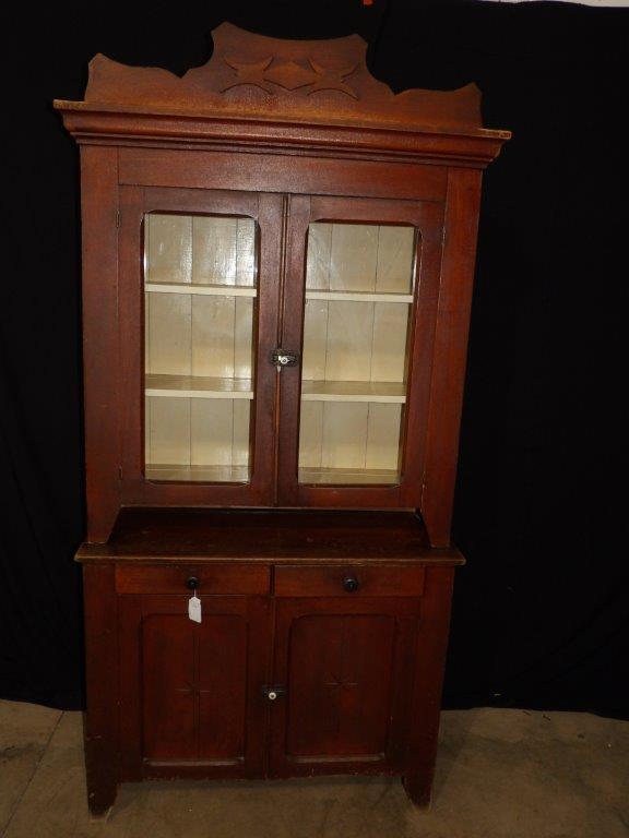Nice early 2-piece flat wall cupboard (1 of 9)