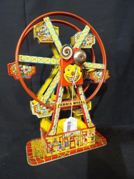 J. Chein & Co. tin wind-up Ferris Wheel (1 of 10)