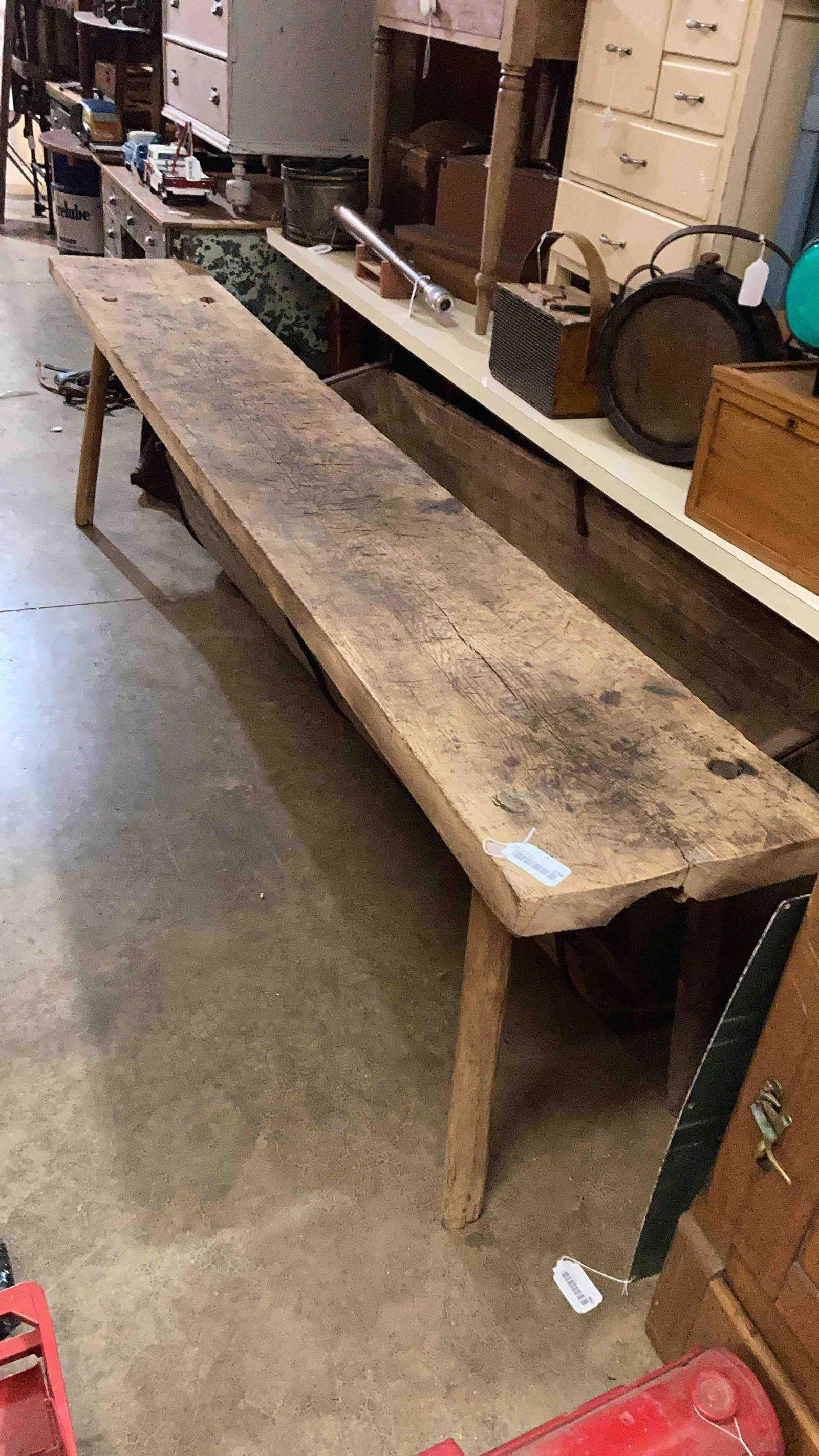 Nice primitive butcher's bench (1 of 5)