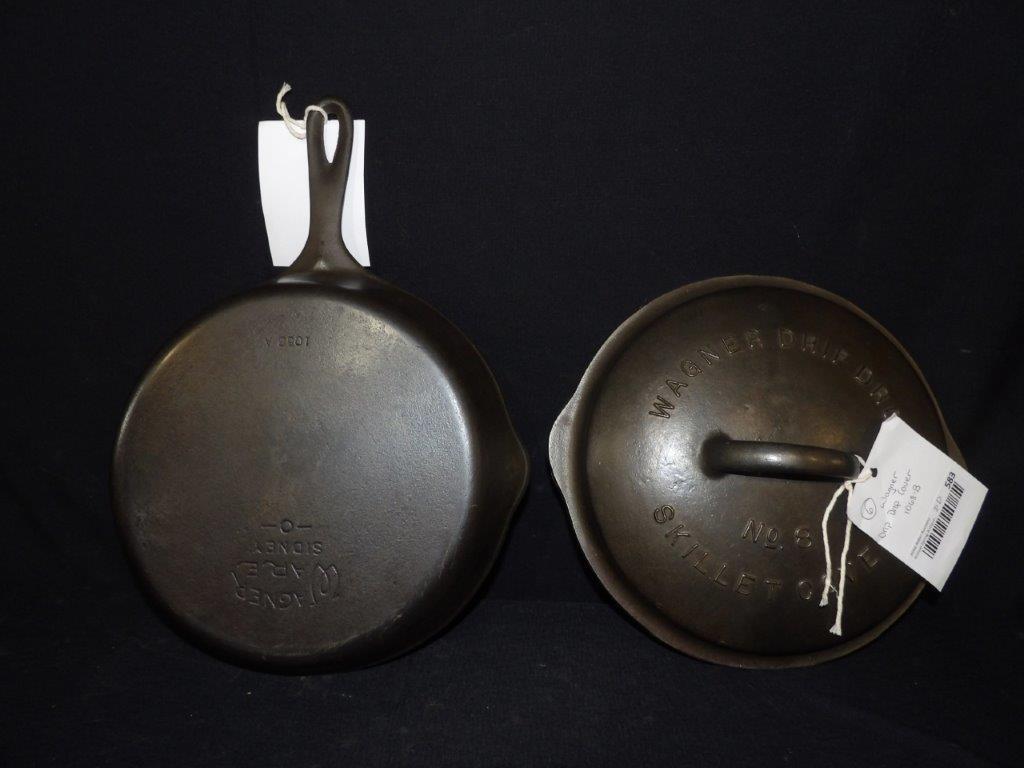 Wagner No. 8 skillet with Drip Drop cover (1 of 7)