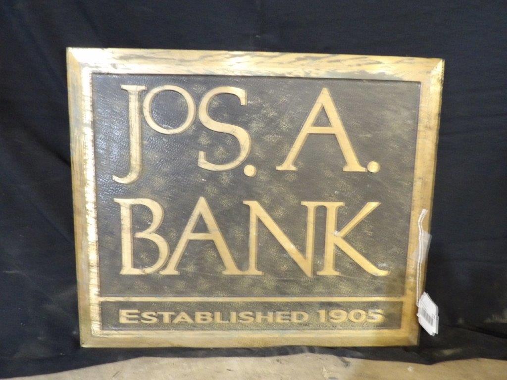 Jos. A. Bank brass sign (1 of 3)