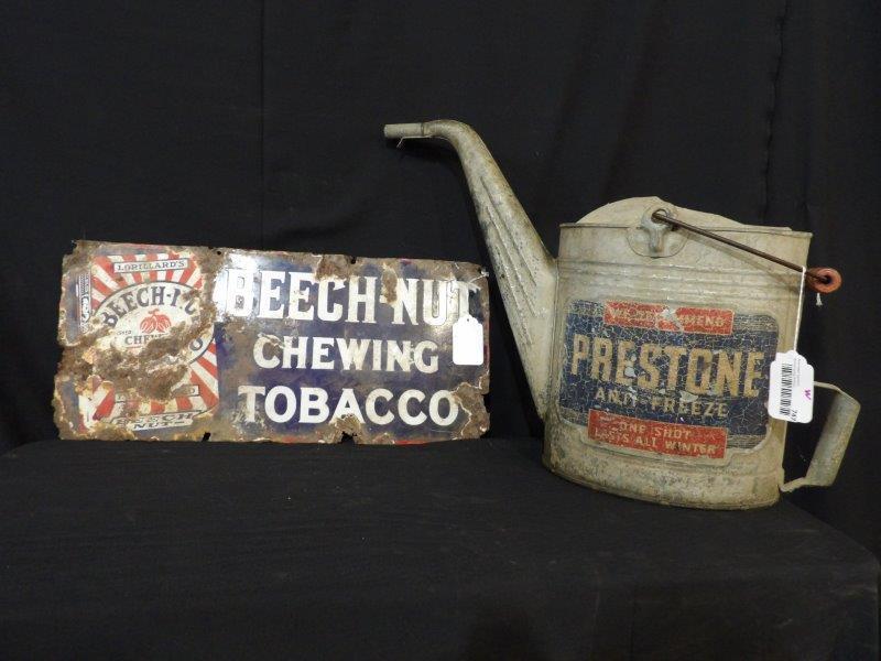 Prestone can & Beech-Nut tobacco sign (1 of 12)