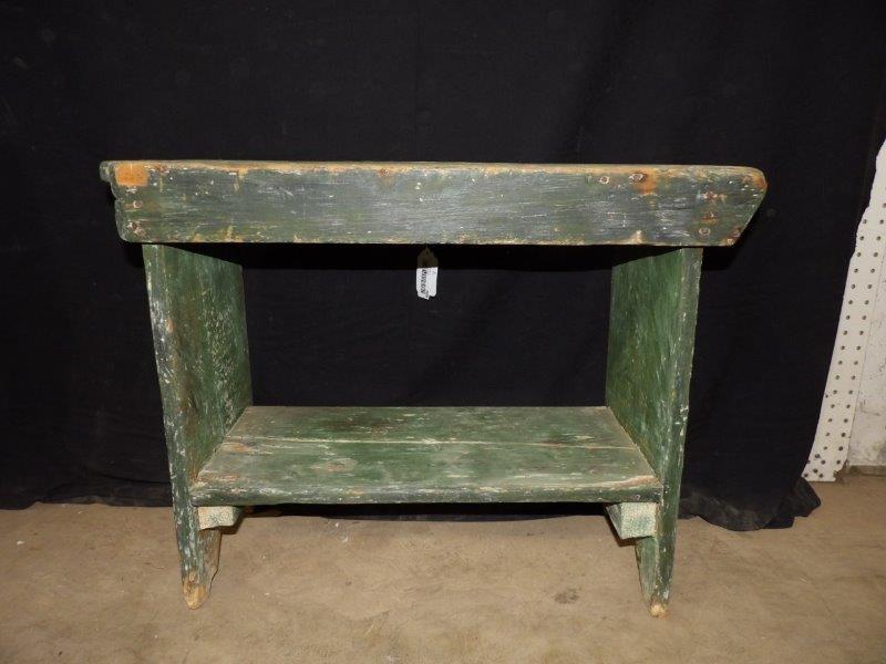 Green painted bench (1 of 7)