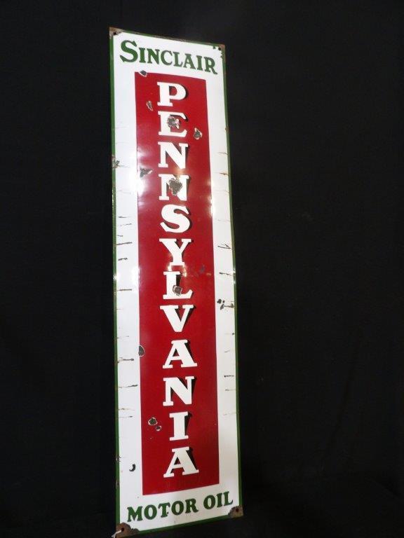 Reproduction Sinclair Pennsylvania Motor Oil sign (1 of 7)