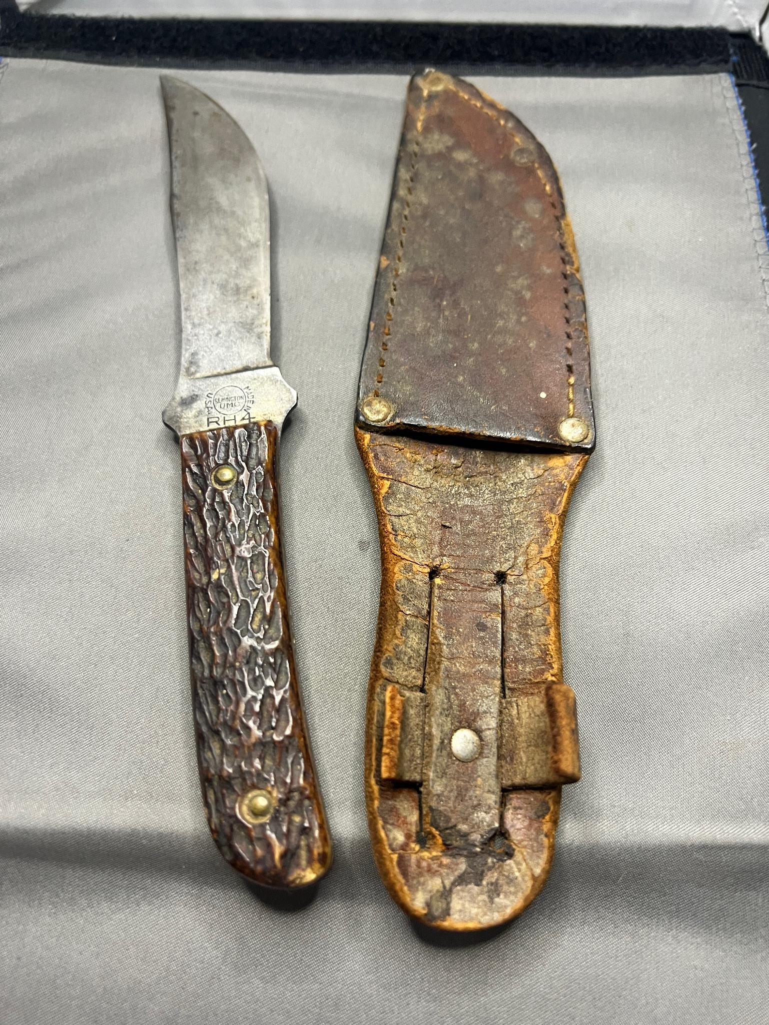 Antique Remington RH-4, sheath needs TLC (1 of 6)